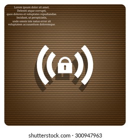 Wireless network access is closed, locked. icon. vector design