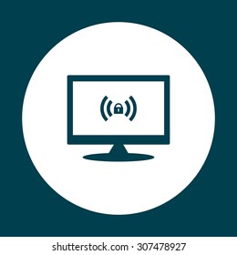 Wireless network access is closed, locked. icon. vector design