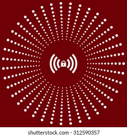 Wireless network access is closed, locked. icon. vector design
