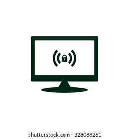 Wireless network access is closed, locked. icon. vector design