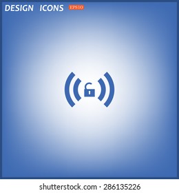 Wireless network access is open, unlocked. icon. vector design