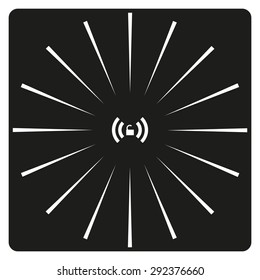 Wireless network access is open, unlocked. icon. vector design