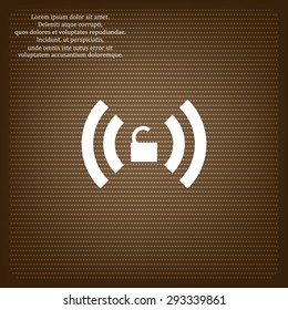 Wireless network access is open, unlocked. icon. vector design