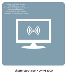 Wireless network access is open, unlocked. icon. vector design