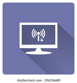 Wireless network access is open, unlocked. icon. vector design