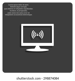 Wireless network access is open, unlocked. icon. vector design