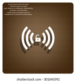 Wireless network access is open, unlocked. icon. vector design