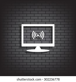 Wireless network access is open, unlocked. icon. vector design