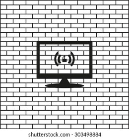 Wireless network access is open, unlocked. icon. vector design