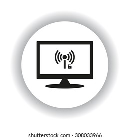 Wireless network access is open, unlocked. icon. vector design