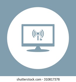 Wireless network access is open, unlocked. icon. vector design