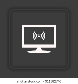 Wireless network access is open, unlocked. icon. vector design