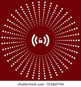 Wireless network access is open, unlocked. icon. vector design
