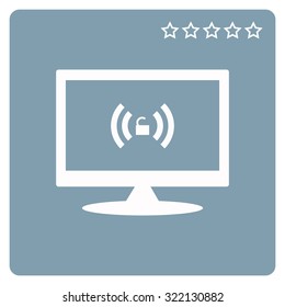 Wireless network access is open, unlocked. icon. vector design