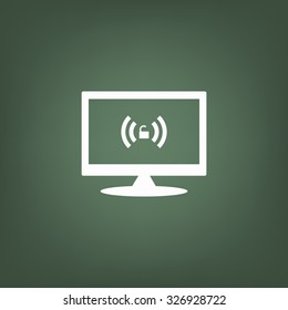 Wireless network access is open, unlocked. icon. vector design