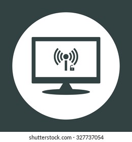 Wireless network access is open, unlocked. icon. vector design