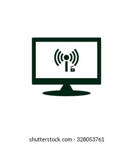 Wireless network access is open, unlocked. icon. vector design