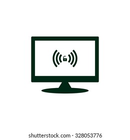 Wireless network access is open, unlocked. icon. vector design