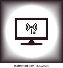 Wireless network access is open, unlocked. icon. vector design