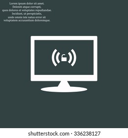 Wireless network access is open, unlocked. icon. vector design