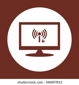 Wireless network access is open, unlocked. icon. vector design