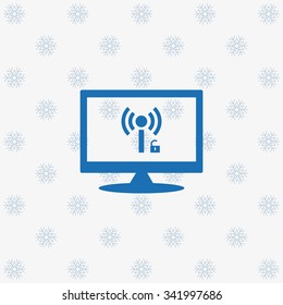 Wireless network access is open, unlocked. icon. vector design