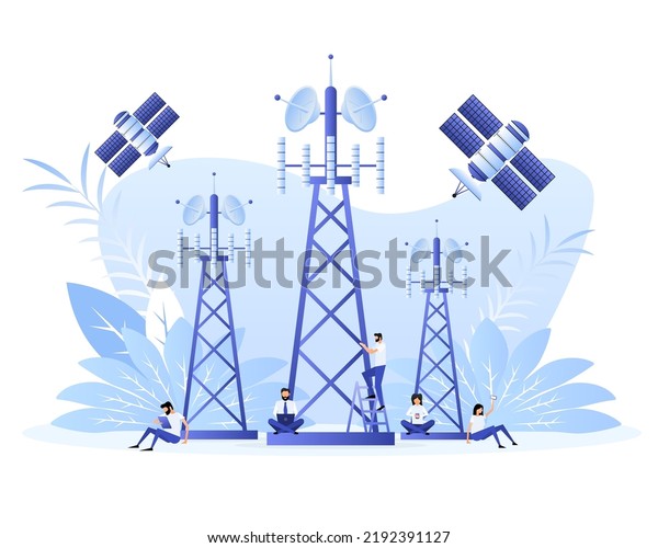 Wireless network. High-speed mobile Internet,\
signal, network.