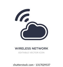 wireless network icon on white background. Simple element illustration from Signs concept. wireless network icon symbol design.
