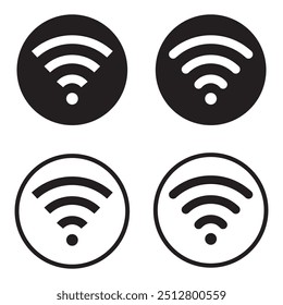 Wireless-Netzwerk-Symbol, Wi-Fi-Symbol, Logo, Symbol. Hotspot-Symbol, Drahtlose Vektorgrafik, Silhouette, Zeichen. Kommunikationszeichen, Symbol. Podcast-Vektorsymbol, Vektorgrafik.