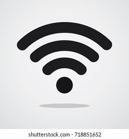 Wireless network icon. Sign, symbol, illustration