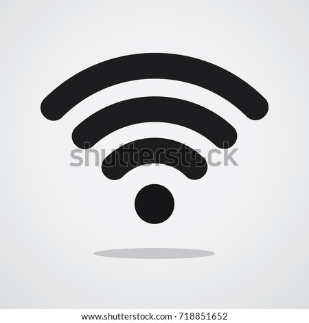 Wireless network icon. Sign, symbol, illustration