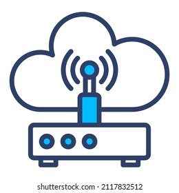 wireless network Icon. User interface Vector Illustration, As a Simple Vector Sign and Trendy Symbol in Line Art Style, for Design and Websites, or Mobile Apps,
