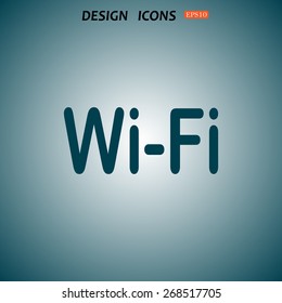 The wireless network. icon. vector design