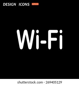 The wireless network. icon. vector design