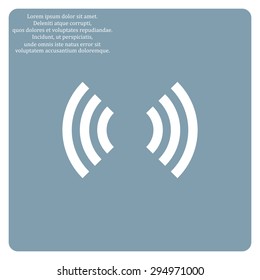 The wireless network. icon. vector design