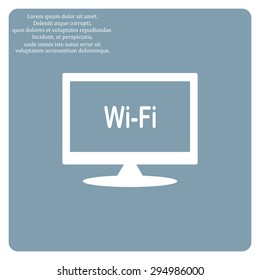 The wireless network. icon. vector design