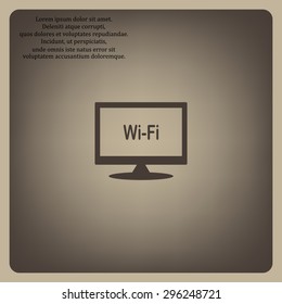 The wireless network. icon. vector design