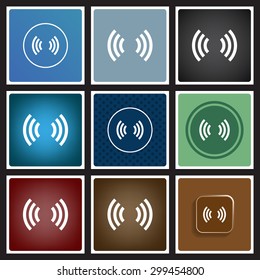 The wireless network. icon. vector design