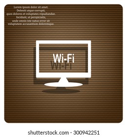 The wireless network. icon. vector design