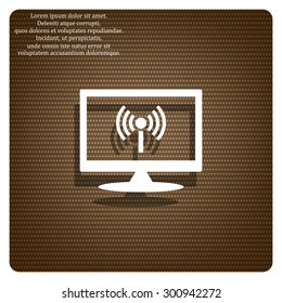 The wireless network. icon. vector design