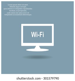 The wireless network. icon. vector design