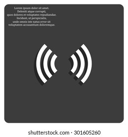 The wireless network. icon. vector design