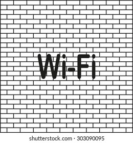 The wireless network. icon. vector design