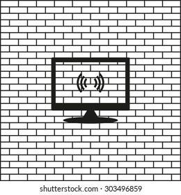 The wireless network. icon. vector design
