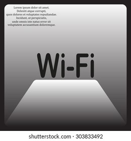The wireless network. icon. vector design