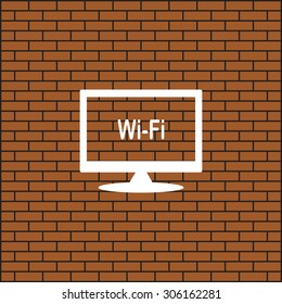 The wireless network. icon. vector design