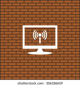 The wireless network. icon. vector design