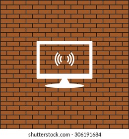 The wireless network. icon. vector design