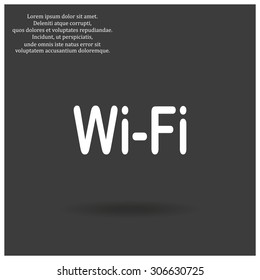 The wireless network. icon. vector design