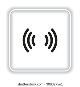 The wireless network. icon. vector design